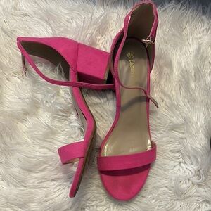 Pink Women's Heels by Breckelles
